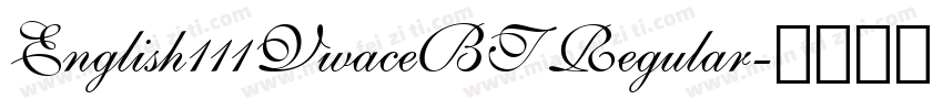 English111VwaceBT Regular字体转换